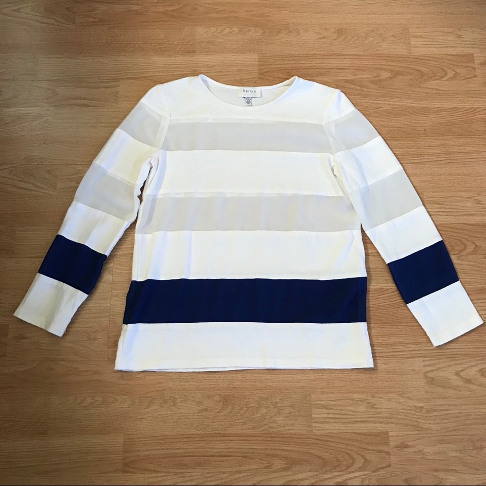 Anthropologie harlyn mesh panel top
